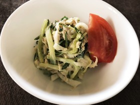 昆布ぽん酢で大根サラダ