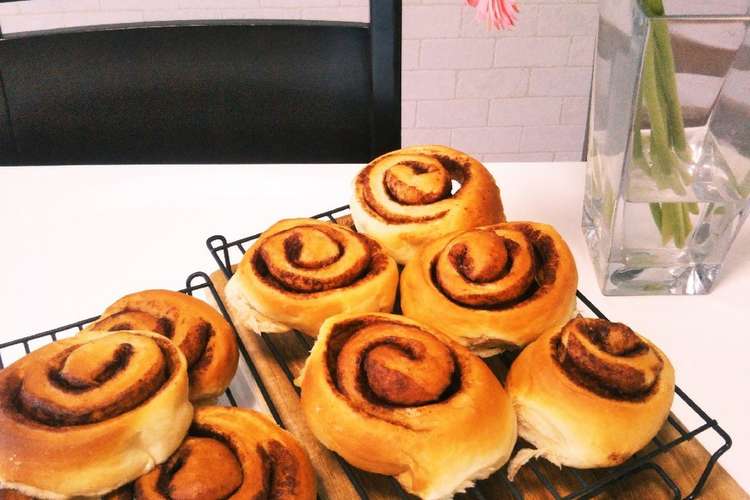 卵なし シナモン好きのシナモンロール レシピ 作り方 By りぃこ クックパッド 簡単おいしいみんなのレシピが356万品