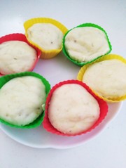 砂糖不使用♪レンジで米粉バナナ蒸しパン♪の写真