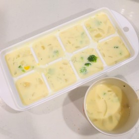 息子が夢中★食べるコーンスープ!!
