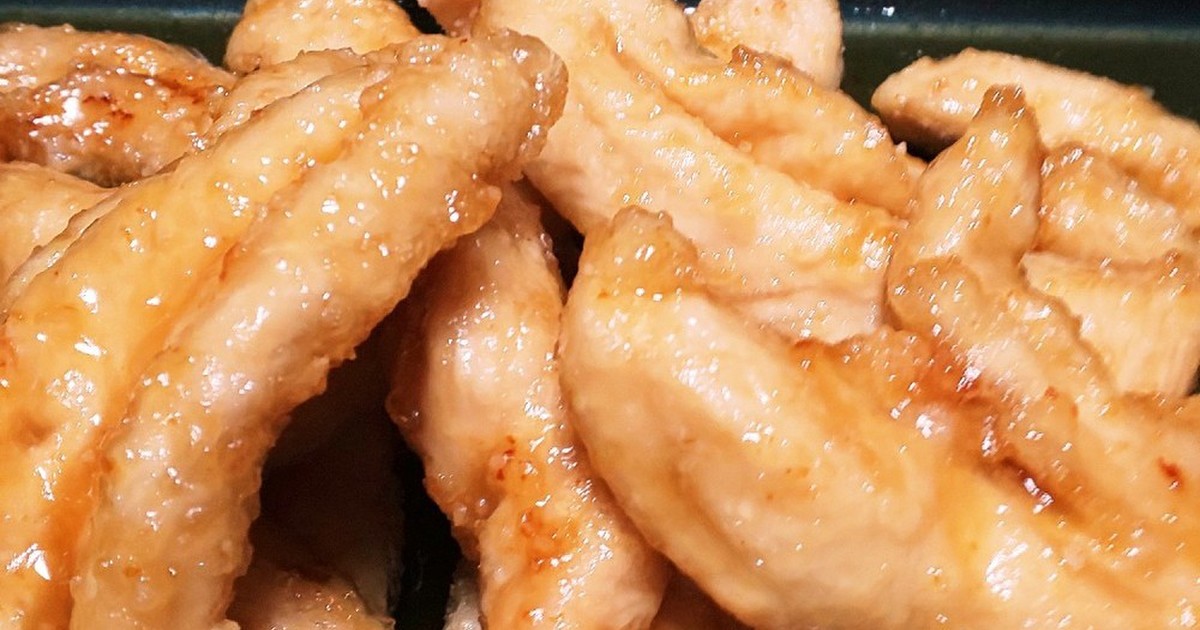 鶏ささみのレモンガーリックパルメザンチーズ添えのレシピ