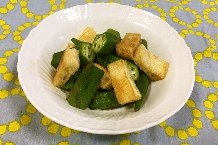 給食 オクラと油揚げのめんつゆ和え レシピ 作り方 By 東京あだち食堂 クックパッド 簡単おいしいみんなのレシピが360万品