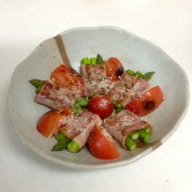 時短!お買得ベーコンでアスパラベーコン巻