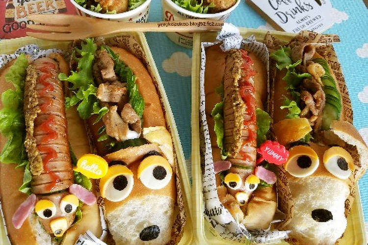 キャラ弁簡単可愛いスリンキーホットドック レシピ 作り方 By ｙｏｃｃｈｉｍａｍａ クックパッド 簡単おいしいみんなのレシピが377万品