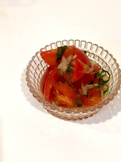 和風トマトサラダの写真