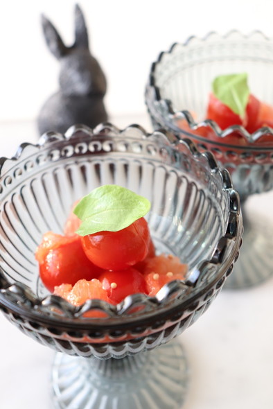 トマト＆グレープフルーツのハニーマリネの写真