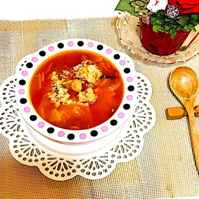 包丁いらず！簡単ダイエット♡トマトスープの写真