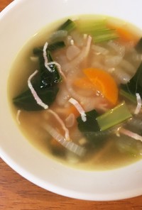 野菜たっぷり☆簡単！食べるスープ
