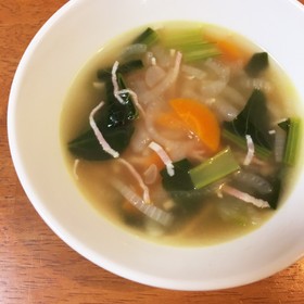 野菜たっぷり☆簡単!食べるスープ