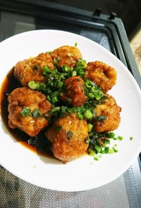 冷凍唐揚げで✨油淋鶏(ユーリンチー)風