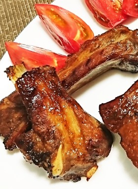 手抜き スペアリブの甘辛オーブン焼き