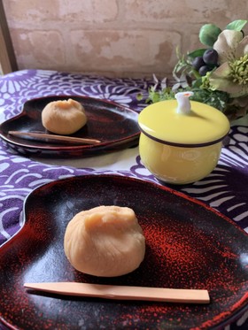 簡単料理『白あんミルクの茶巾絞り』