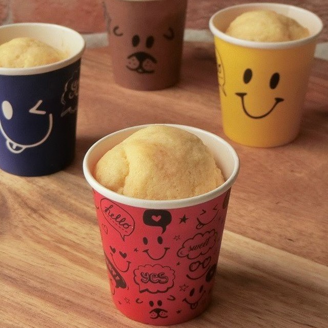 紙コップで作る ふわふわのマフィン レシピ 作り方 By 140 わんたるママ クックパッド 簡単おいしいみんなのレシピが370万品