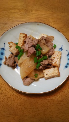 大根と豚こまの和風炒め