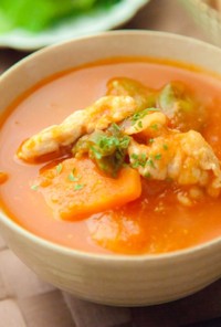 トマ豚汁⁂ヘルシー野菜の食べるスープ