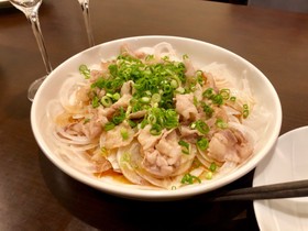 豚バラの焼きしゃぶ温サラダ