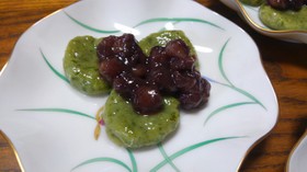 よもぎ豆乳だんご