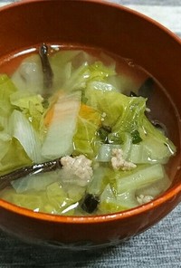 タンメン風中華スープ