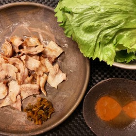 ビタミン豊富★辛子高菜でサムギョプサル
