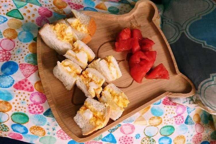 離乳食完了期 マヨ不要 玉子サンド レシピ 作り方 By Toshimasu クックパッド 簡単おいしいみんなのレシピが354万品
