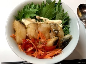 白身魚の南蛮漬け丼