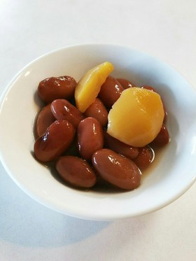 材料3つ!!金時豆 栗の甘露煮
