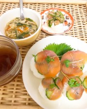 酢飯を使わない☆簡単!手毬寿司の写真