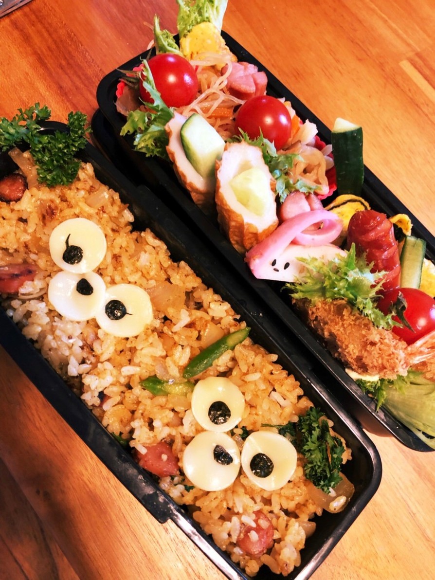 密かなキャラ弁♡ダッフィー&シェリーメィ by クックQA2W2A☆ 【クックパッド】 簡単おいしいみんなのレシピが395万品