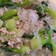 青梗菜とひき肉と春雨の和え物