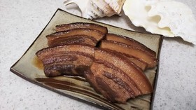 ☆沖縄の味☆簡単ラフテー(三枚肉煮付け)