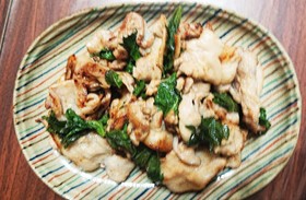 豚バラの大葉炒め