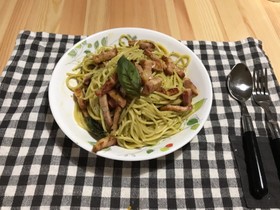簡単ジェノベーゼカルボナーラ