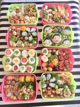 運動会弁当 大人数弁当 チコちゃん