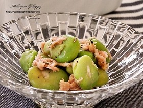 そら豆とツナのマリネサラダ
