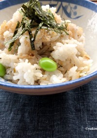 太刀魚と枝豆の混ぜご飯