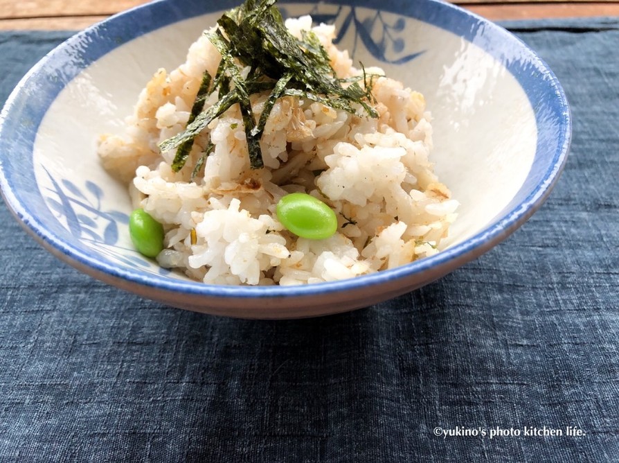 太刀魚と枝豆の混ぜご飯の画像