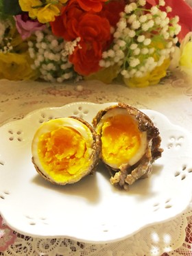 ☘味付玉子でガッツリ肉巻き〜でも爽やか☘