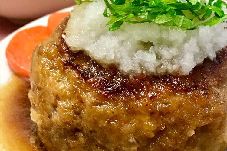 ふっくら肉厚 和風おろしポン酢ハンバーグ レシピ 作り方 By マシュマロキャンディ クックパッド