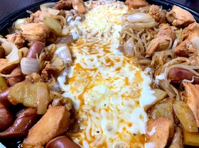 ホットプレートで簡単 チーズタッカルビ風