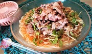 夏に!【しゃぶしゃぶ肉たっぷり冷麦】の写真