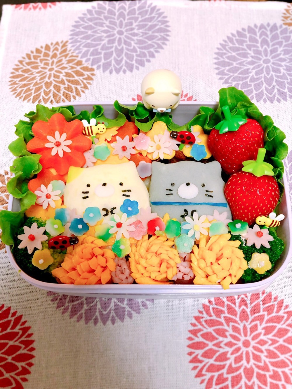 最速 すみっこぐらし キャラ弁 ねこ