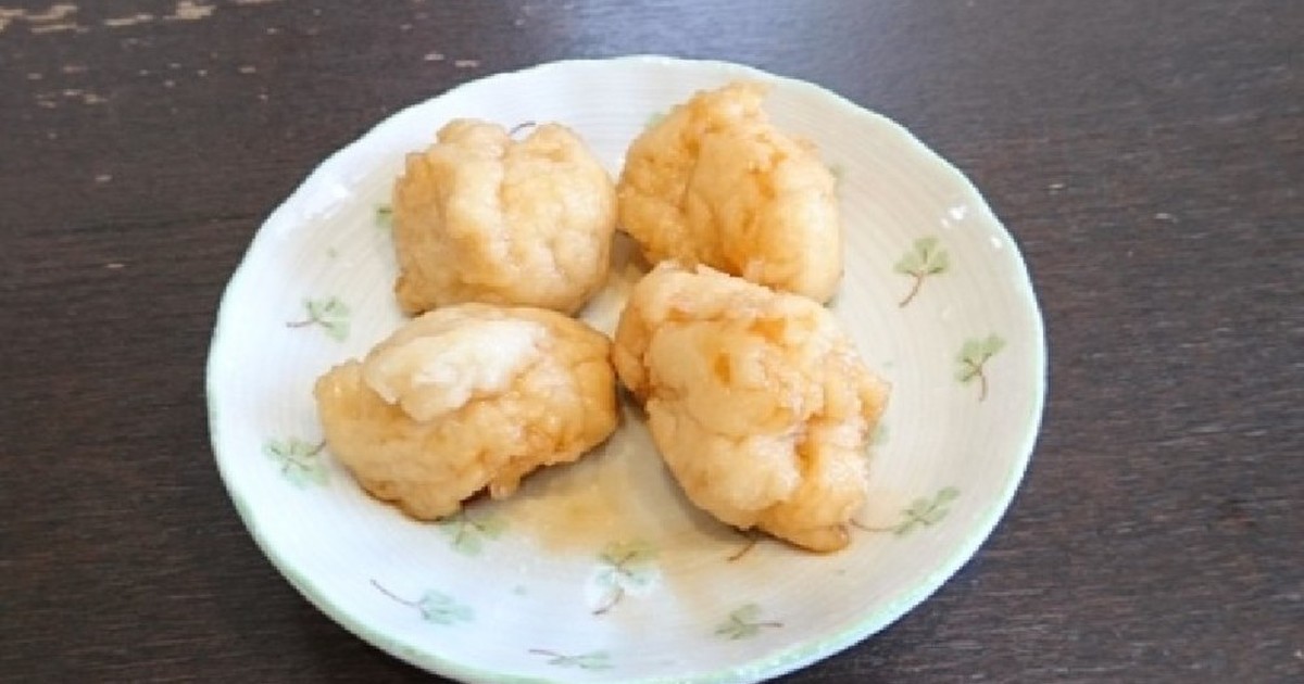 小麦粉と水で 節約 みたらし団子風 レシピ 作り方 By 食いしんぼうチータ クックパッド