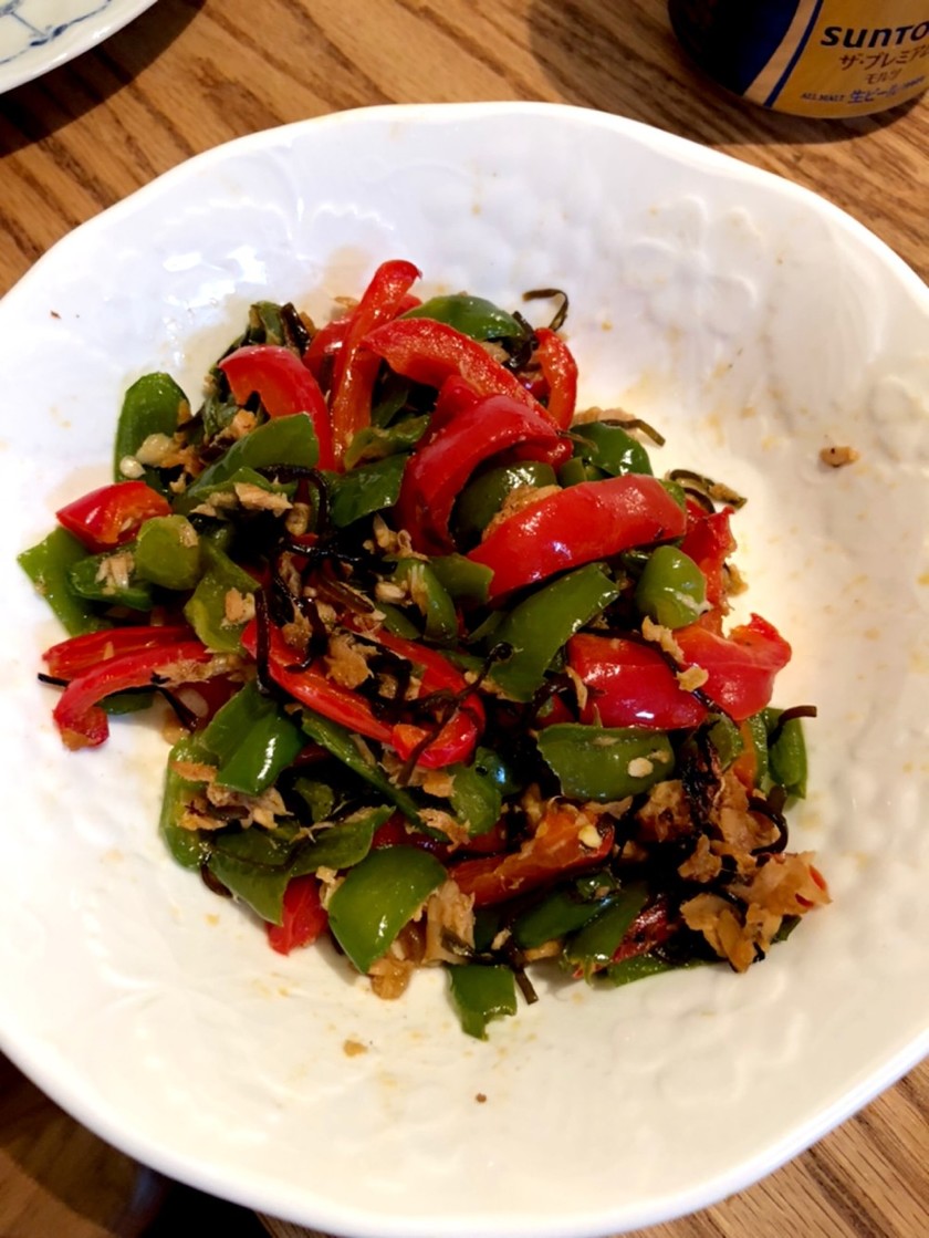 ピーマンとツナの塩昆布炒め by muucana 【クックパッド】 簡単おいしいみんなのレシピが356万品