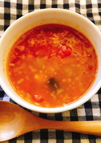 お豆のカレートマトスープ♡