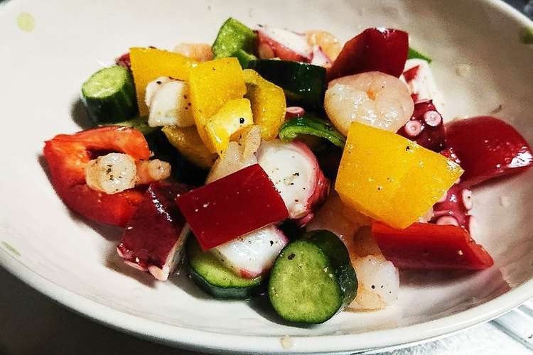 イタリアンレストラン風 海の幸サラダ レシピ 作り方 By ぴ たん クックパッド 簡単おいしいみんなのレシピが355万品