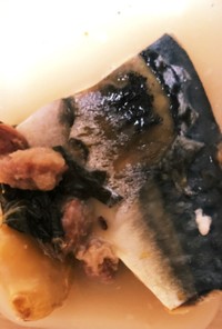 塩鯖の梅生姜さっぱり味噌煮