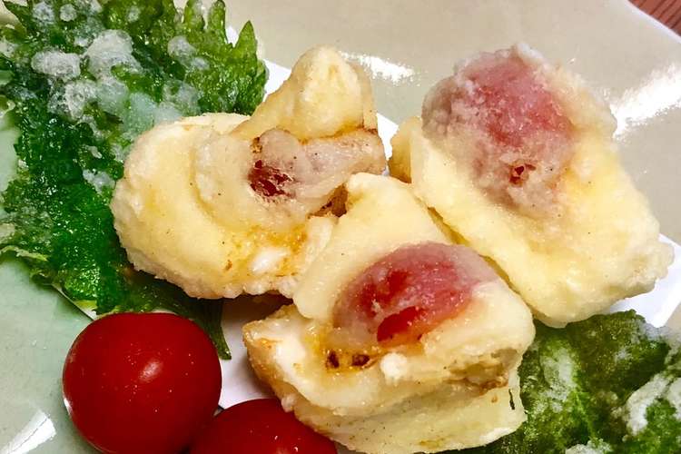 トマト入りカマンベールの天ぷら おつまみ レシピ 作り方 By お料理ニャロメ クックパッド 簡単おいしいみんなのレシピが352万品