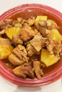 鶏肉のハワイアン煮 子供の給食メニュー