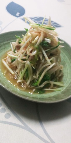 水菜と大根の梅かつおサラダ