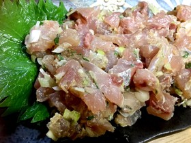 刻んで混ぜるだけ✨アジのなめろう✨